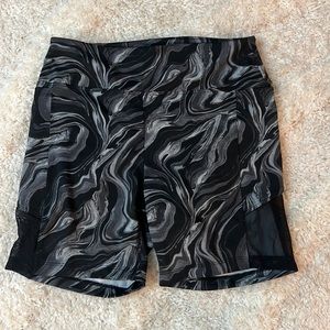 Victoria’s Secret pink active biker short marble tie dye athletic compression